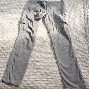 Vintage American Eagle Olive Green Cargo Pants - Casual Straight Fit